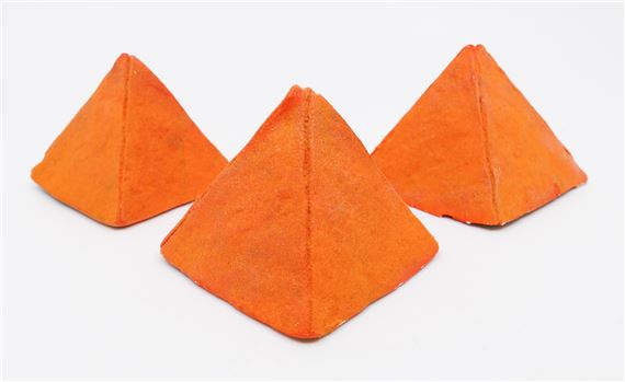 Troy Gua Trio of Orange (Dorrito) Pyramids - Troy Gua