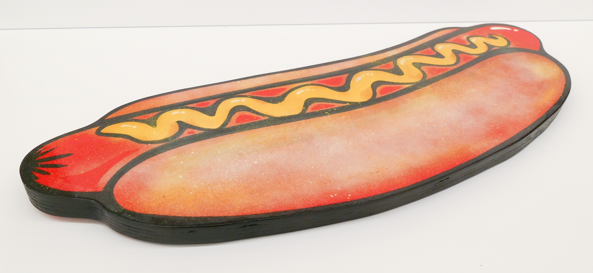 Artwork by Zac Boetes, Zac Boetes 'Jumbo Dog' Painting, Made of Spray Paint & Paint