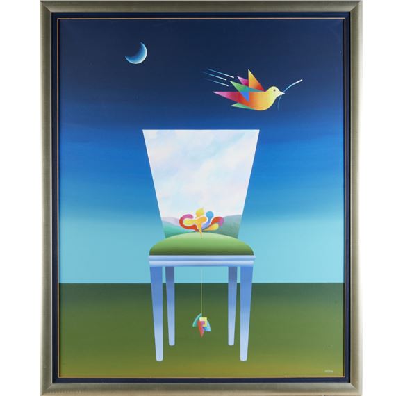 Surrealist Bird and Chair - Braz Dias