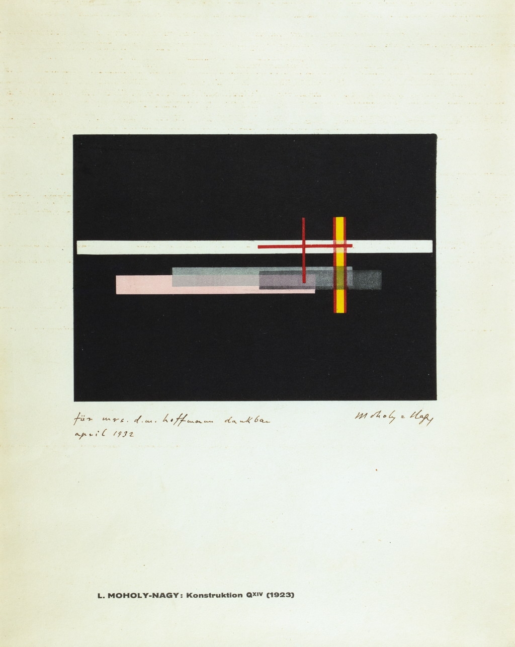 László Moholy-Nagy | Konstruktion Q xiv (1923) | MutualArt