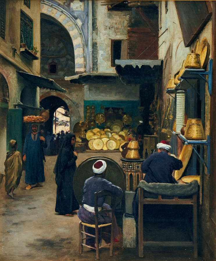 Basargata i Kairo by Robert Thegerström, 1888