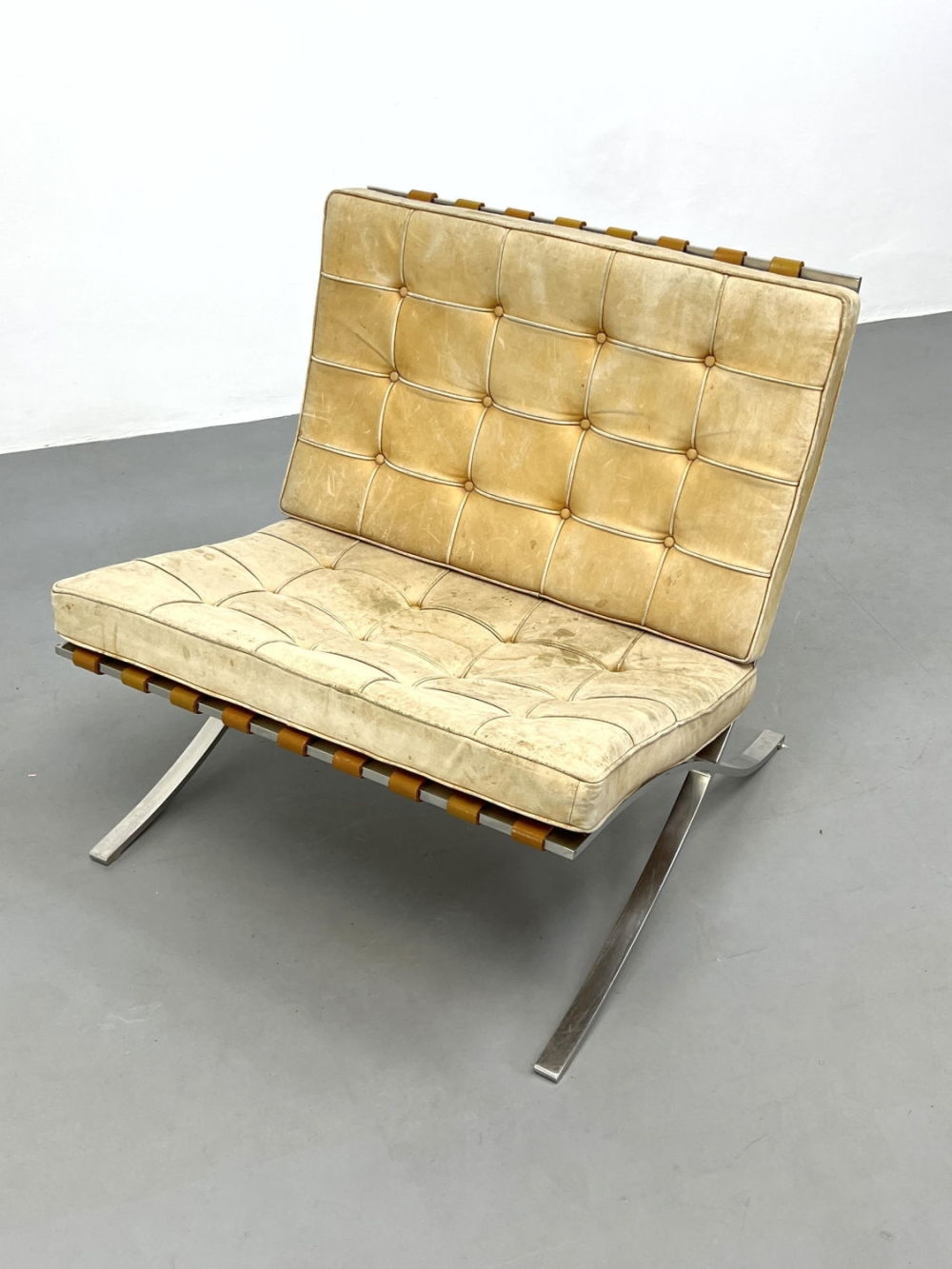 Artwork by Ludwig Mies van der Rohe, Barcelona Chair All Original Estate Fresh