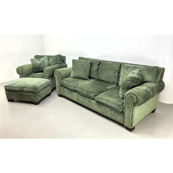 Ralph Lauren | Green Couch and Chair | MutualArt