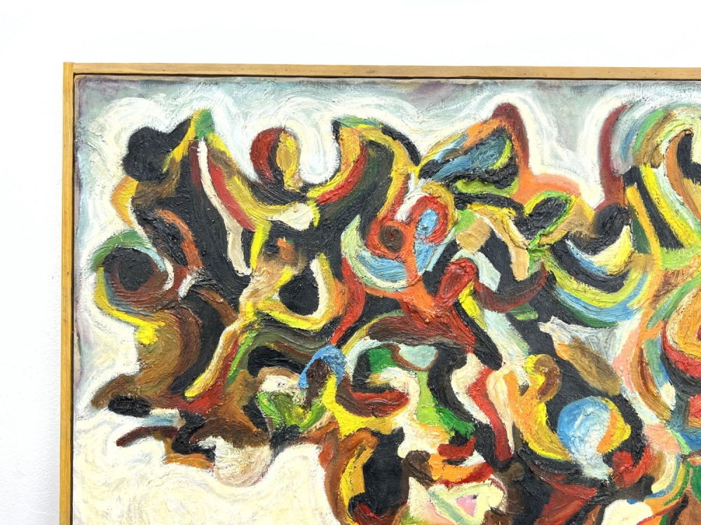 Haywood Rivers | Thick Impasto Modernist painting | MutualArt