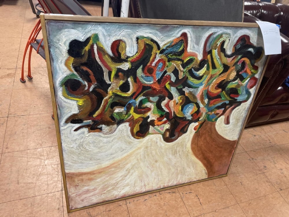 Haywood Rivers | Thick Impasto Modernist painting | MutualArt