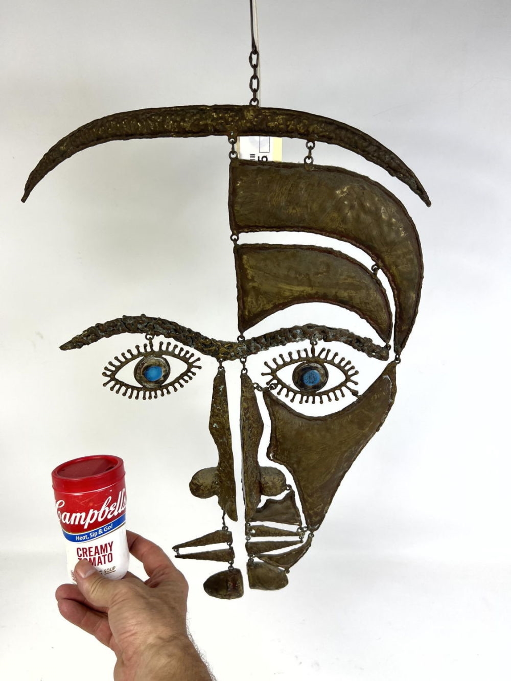 Pal Kepenyes Brass Negative Positive Head Sculpture MutualArt