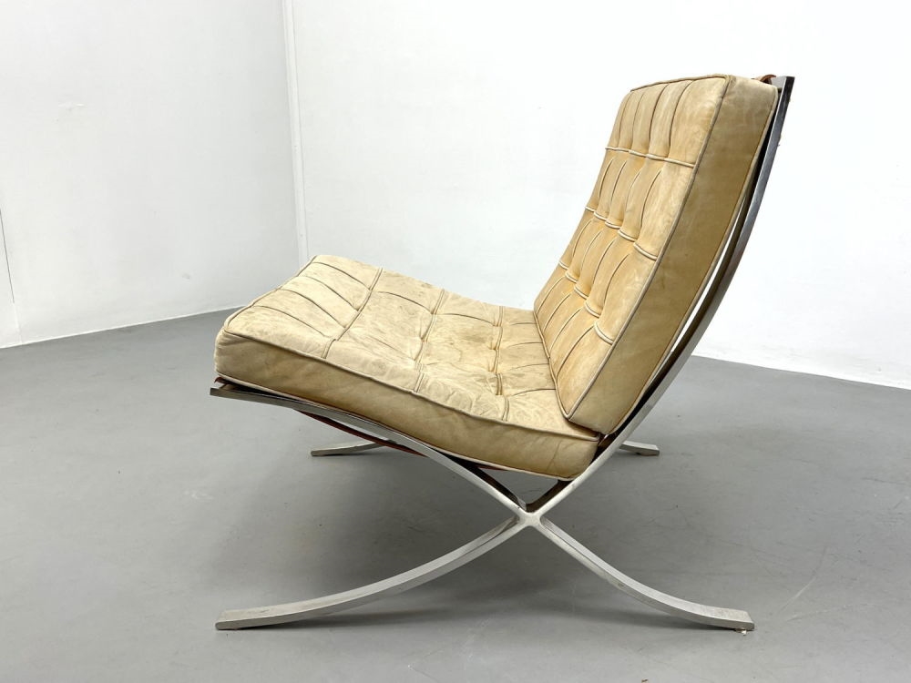 Artwork by Ludwig Mies van der Rohe, Barcelona Chair All Original Estate Fresh