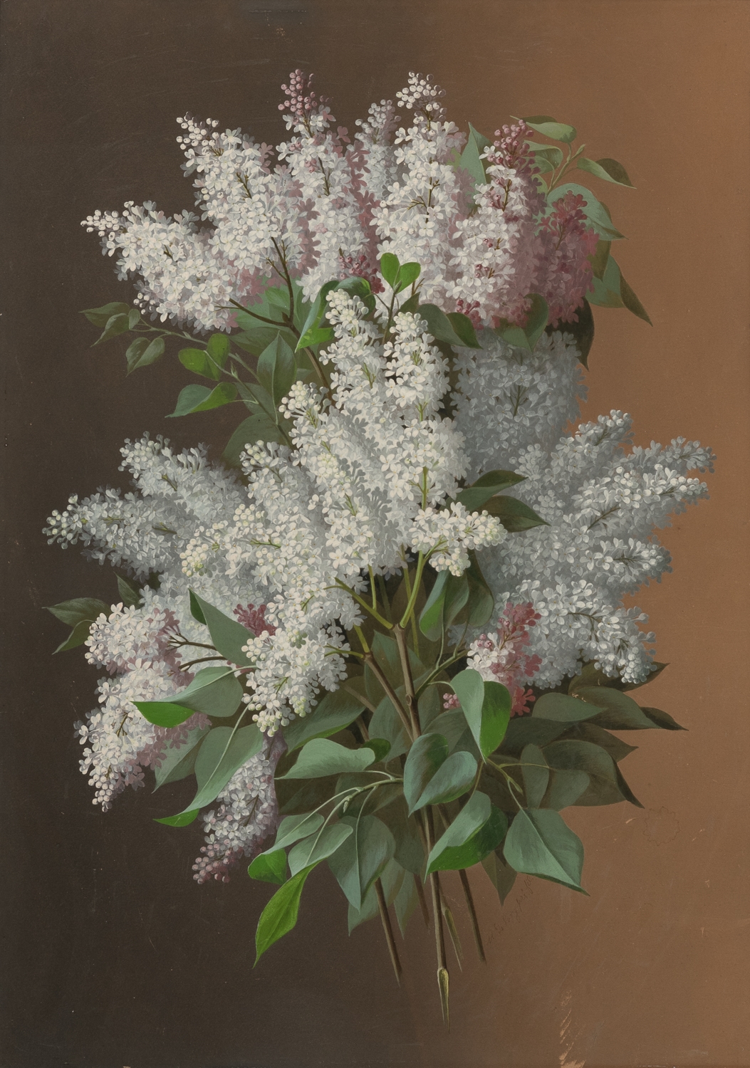 A Bouquet of Lilacs by Raoul M. de Longpre
