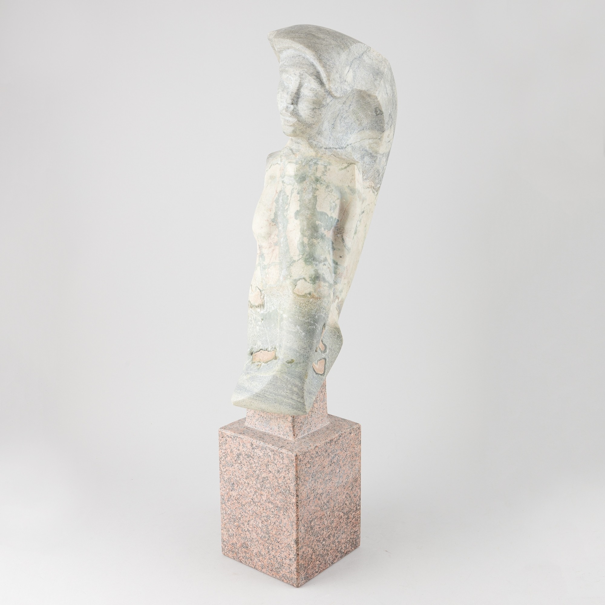 Artwork by Ari Virtanen, Aamu (Morning), Made of marble and pedestal granite