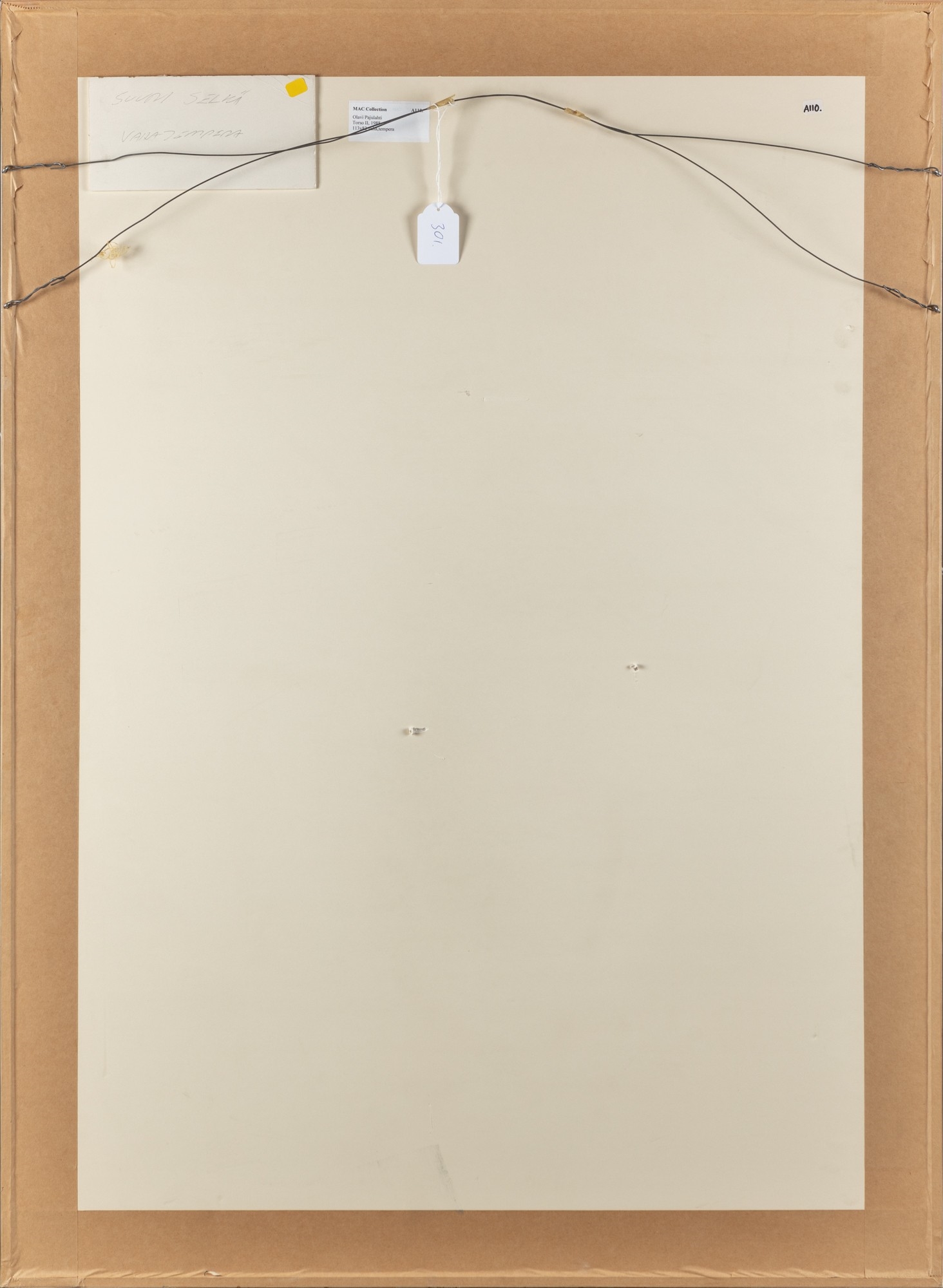 Artwork by Olavi Pajulahti, Suuri selkä, Made of mixed media