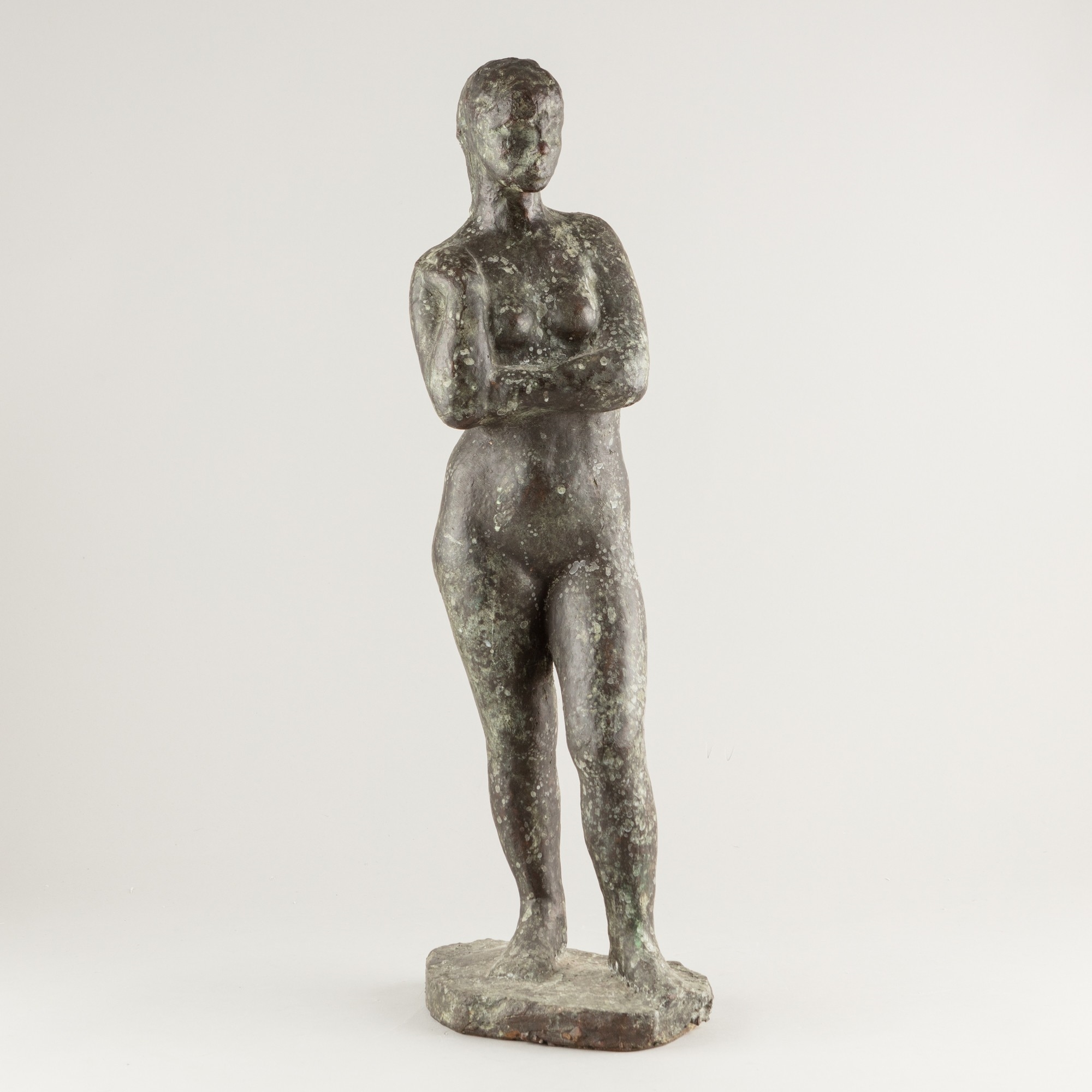 Artwork by Kerttu Leppänen, Nude model, Made of bronze