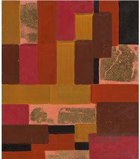 Raw Sienna (diptych) - Mary Obering