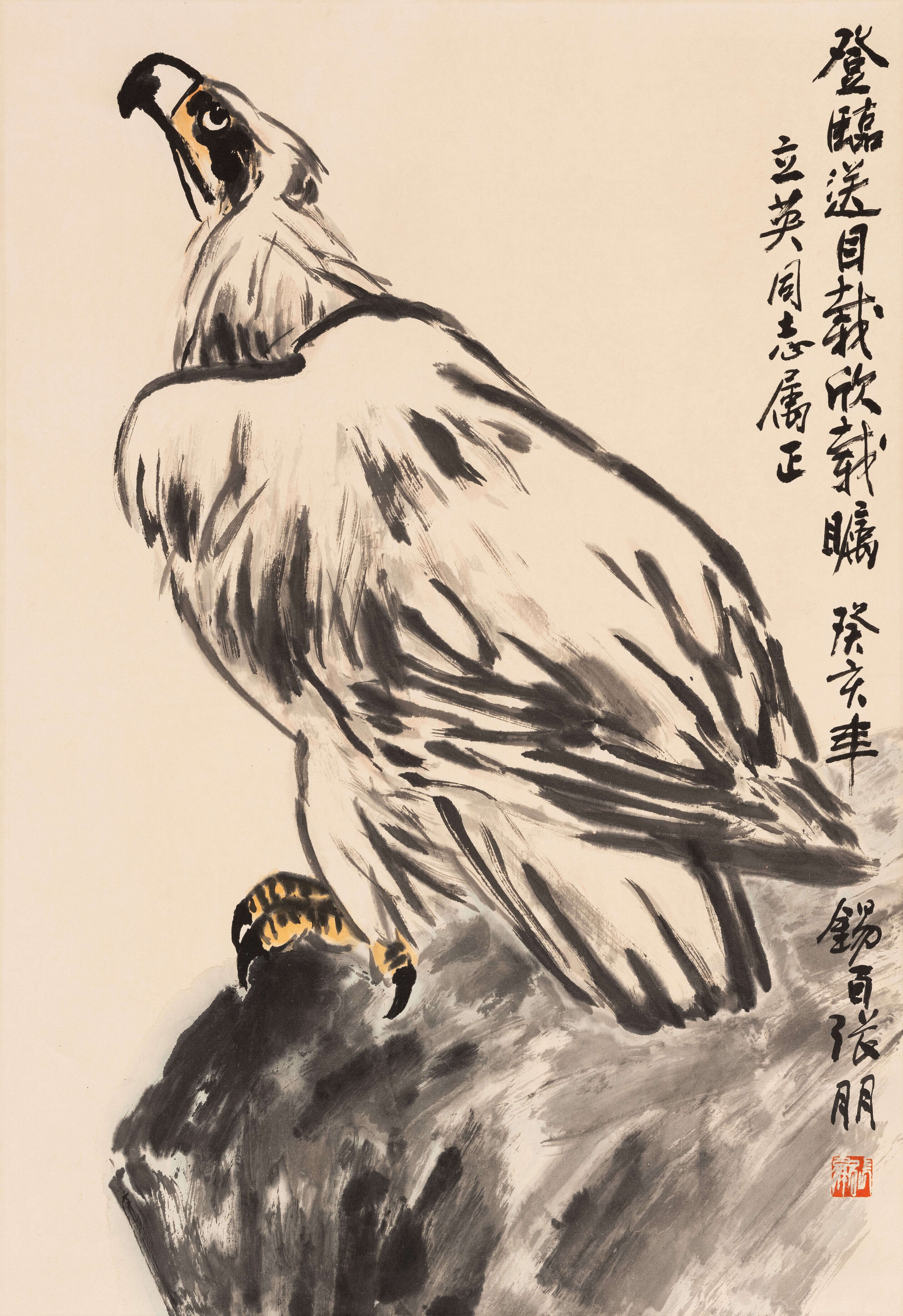Goshawk illustration by Zhang Peng, 1983
