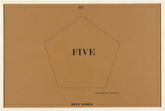 Five single word of sense by Bruce Robbins, 1978