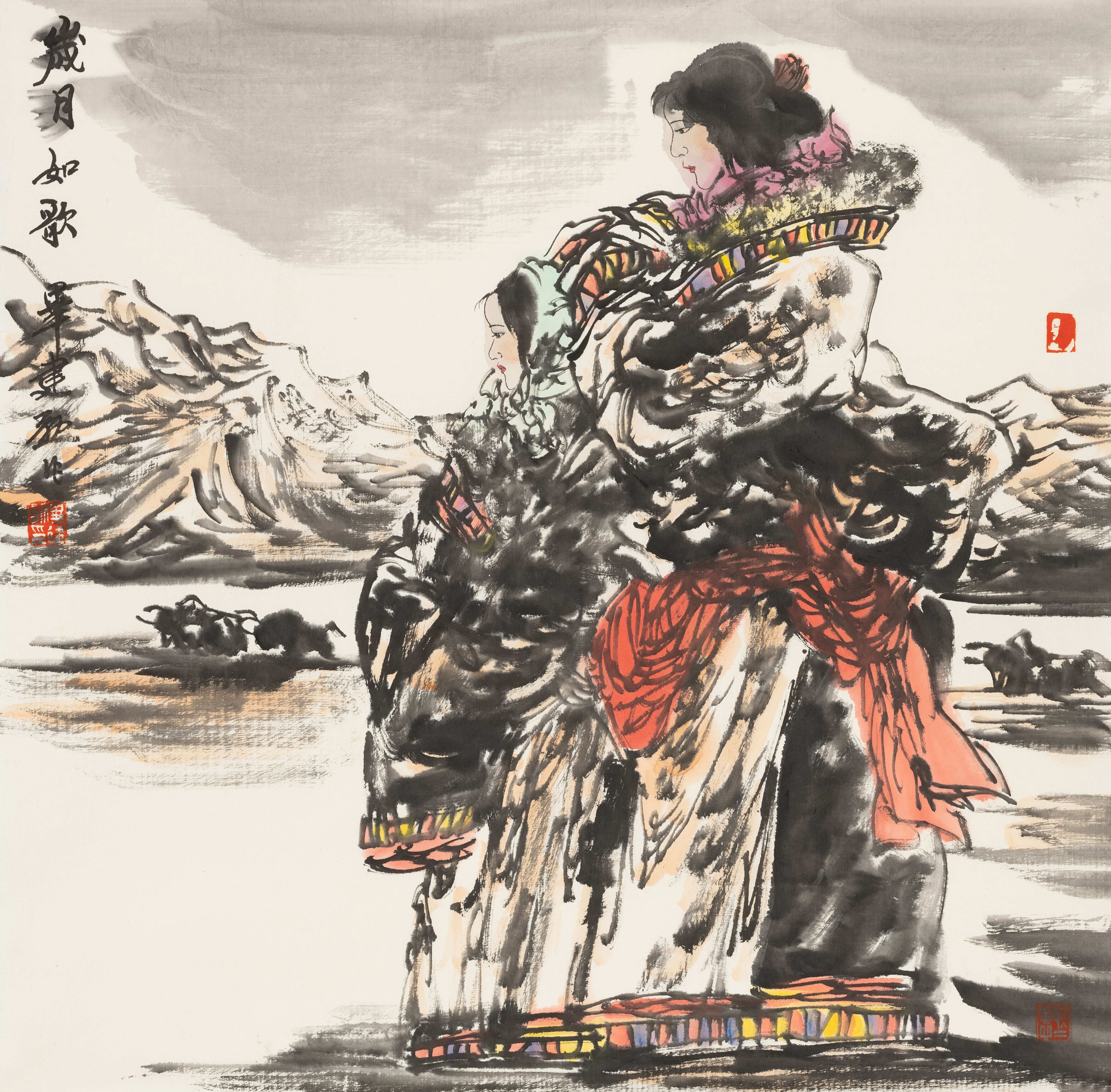 Artwork by Bi Jianxun, Time is like a song, Made of Paper