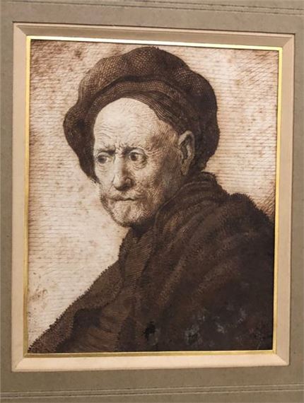 Rembrandt van Rijn | Portrait of an old man with a beret | MutualArt