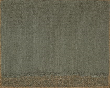 Artwork by Ha Chong-Hyun, Conjunction 96-08, Made of oil on hemp cloth