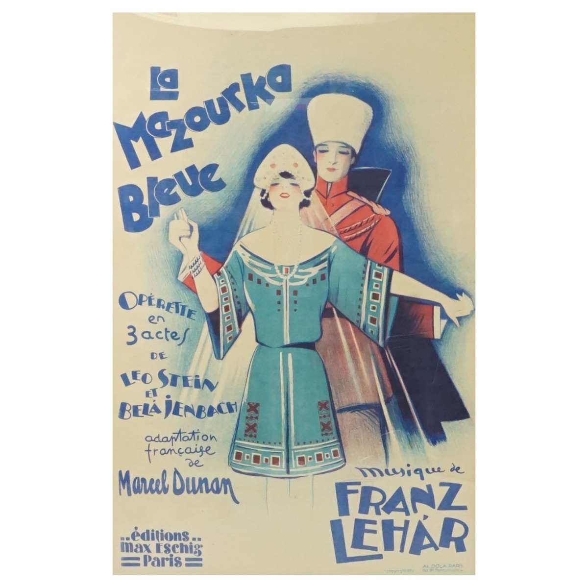 Artwork by Georges Dola, La Mazourka bleue, Made of Poster