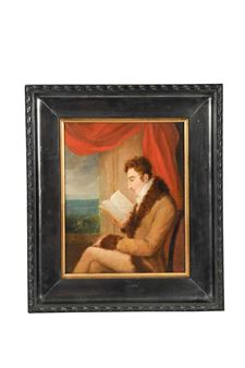 Portrait of a gentleman reading - Irish School, 17th Century