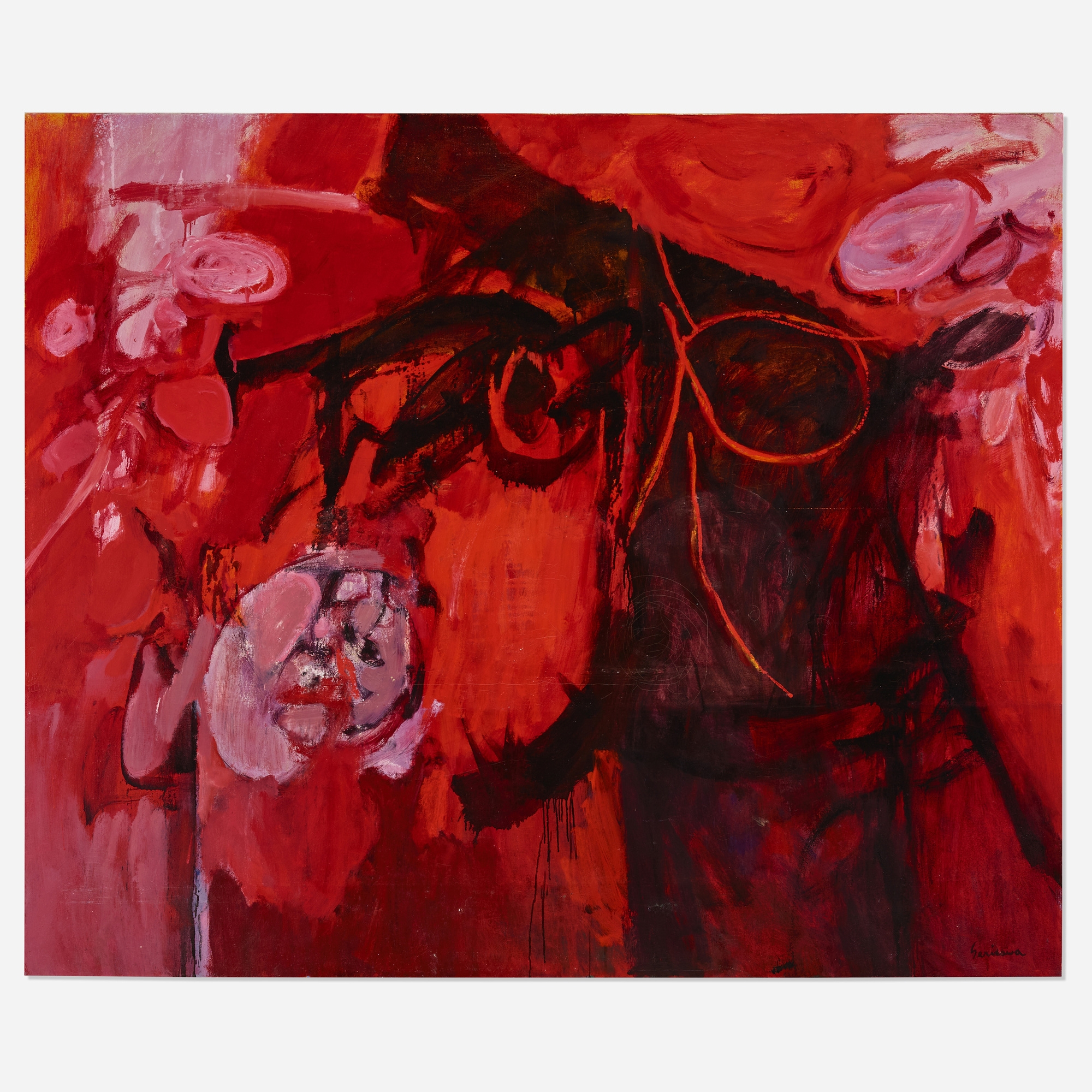 Artwork by Sueo Serisawa, Legend of the Flower Eaters, Made of oil on canvas