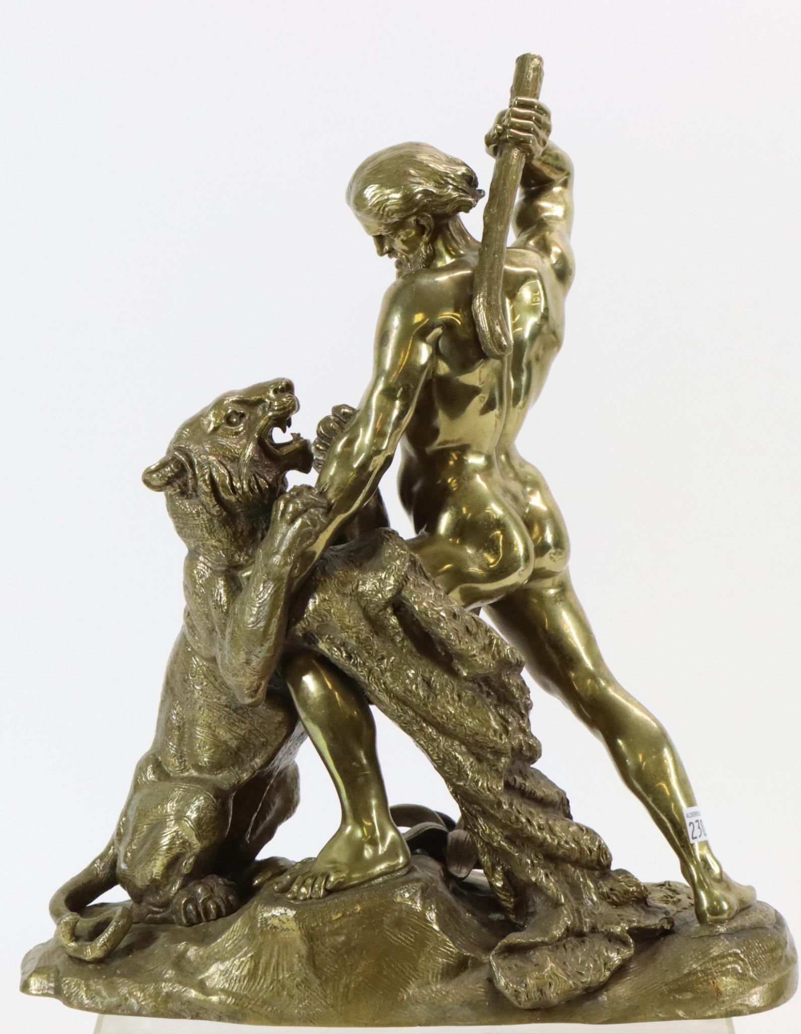 Paul Joseph Victor Dargaud Lively depiction of Hercules' first labor