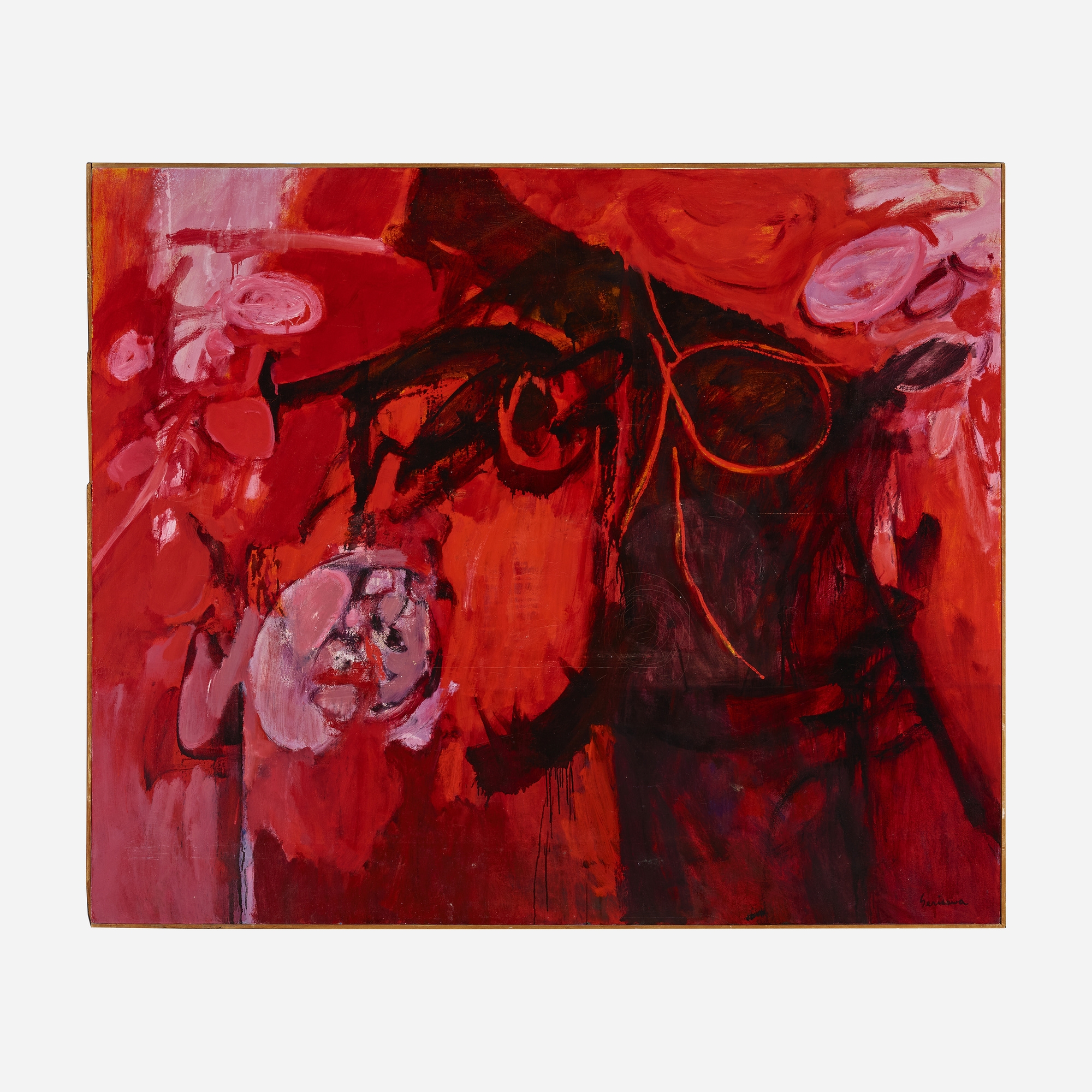 Artwork by Sueo Serisawa, Legend of the Flower Eaters, Made of oil on canvas