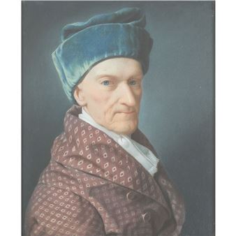 Men with blue cap and checkered coat - D. Coyte