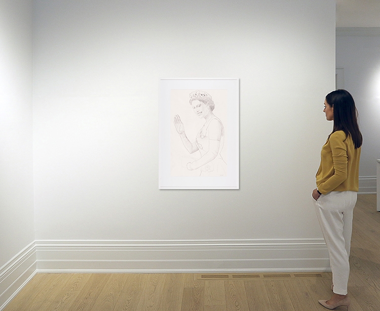 Artwork by Charles Pachter, Royal Wave, Made of graphite on paper