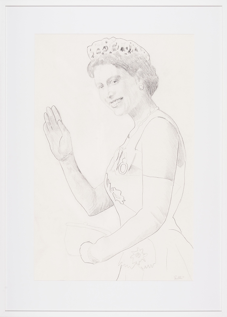 Artwork by Charles Pachter, Royal Wave, Made of graphite on paper