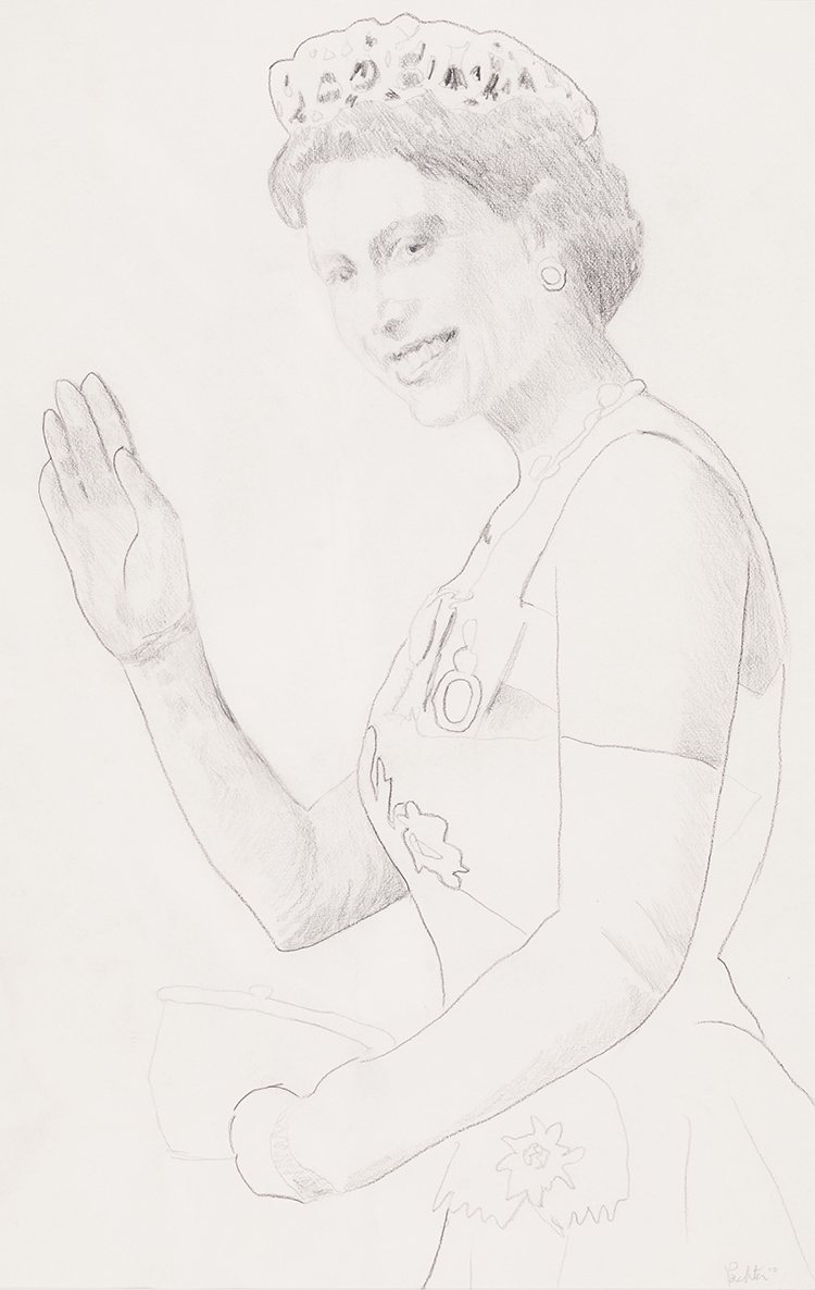 Artwork by Charles Pachter, Royal Wave, Made of graphite on paper