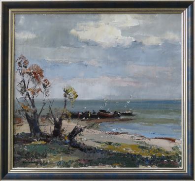 Lapmežciema ainava by Harijs Veldre, 1975