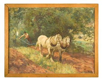 Horses ploughing - Arthur Lemon