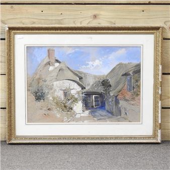 thatched cottage - William Wilthew Fenn