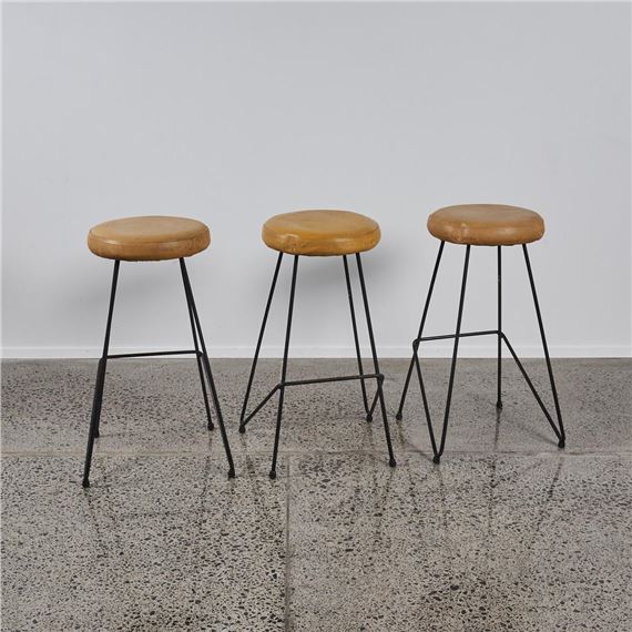A Set Of Three John Crichton Style Stools by John Crichton