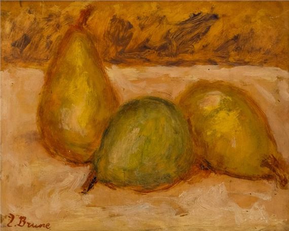 Still life with pears by Pierre Brune