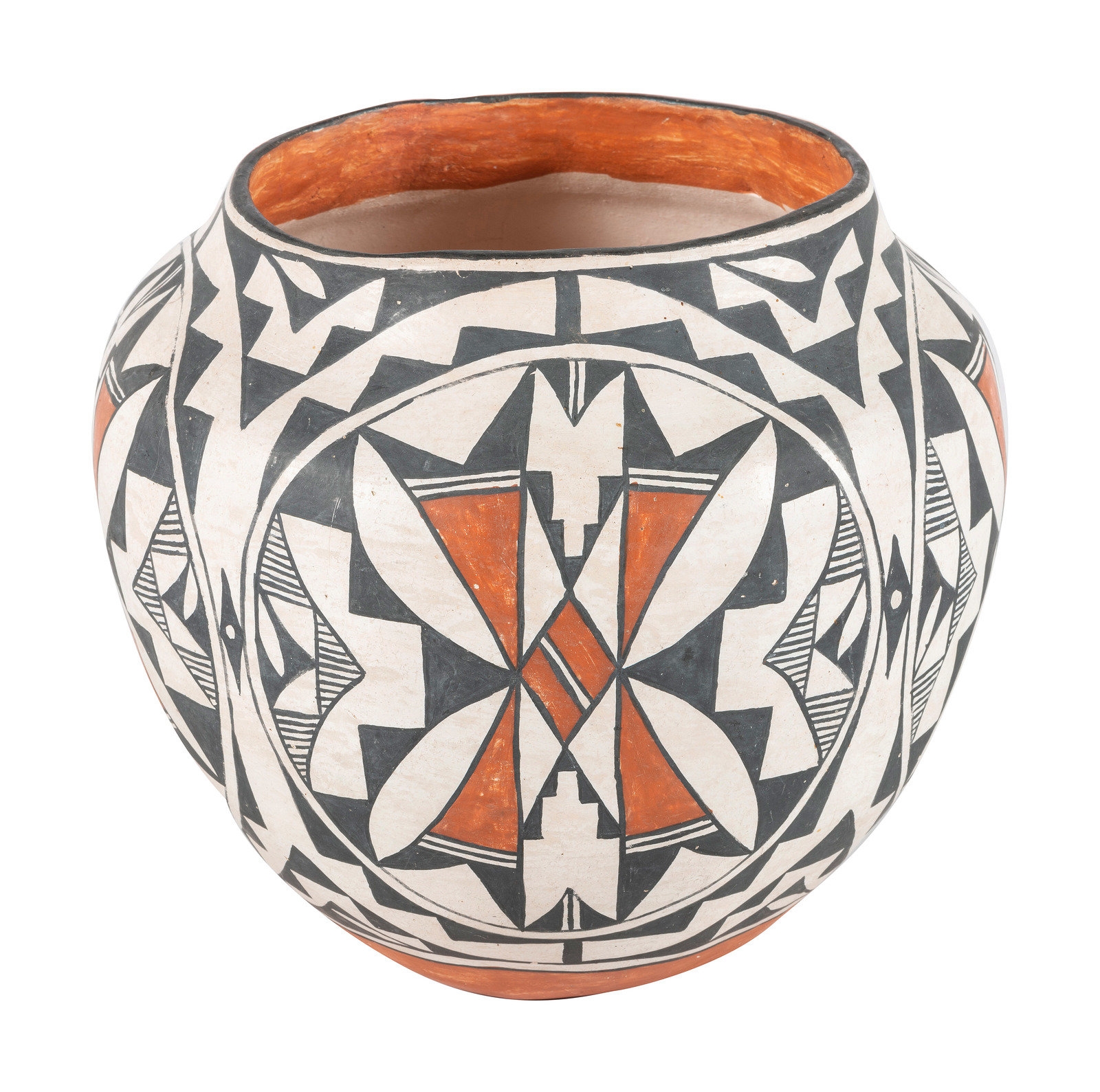 Artwork by Sara Corley Martinez, Acoma Pottery Jar, Made of Pottery