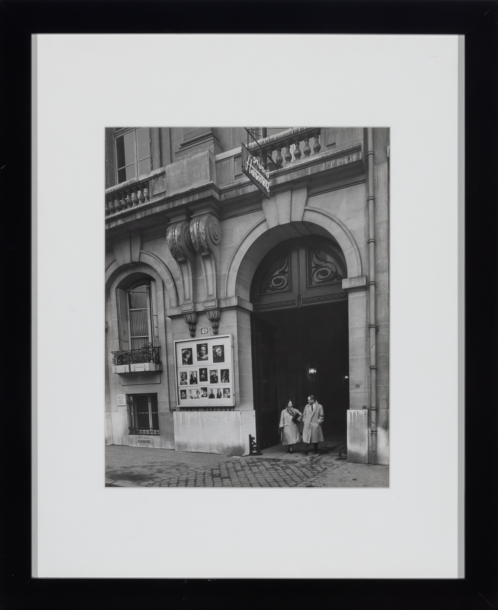 Artwork by Gordon Parks, PARKS, GORDON (1912-2006) [Entrance to Harcourt Photography Studio],, Made of Gelatin silver print