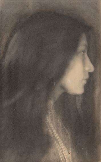 [Portrait of Zitkaala-Sa in profile], by Joseph T. Keiley, circa 1900