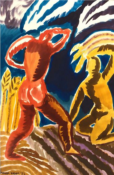 People and the earth by Masha Reva, 2022