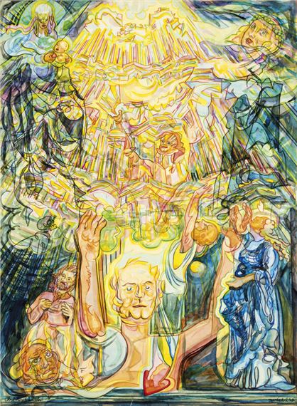 Temple music by Josef Váchal, 1945