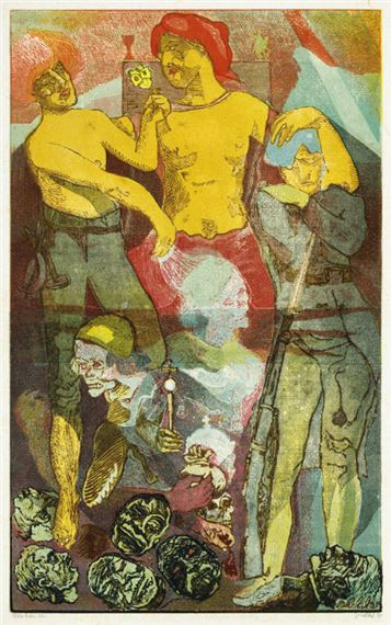 Freedom and reaction by Josef Váchal, 1934