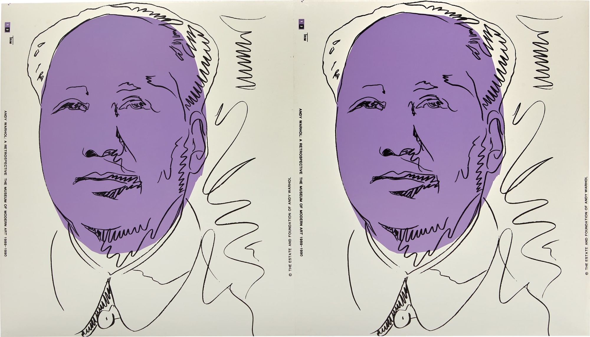 Andy Warhol Mao (wallpaper) (1989) MutualArt