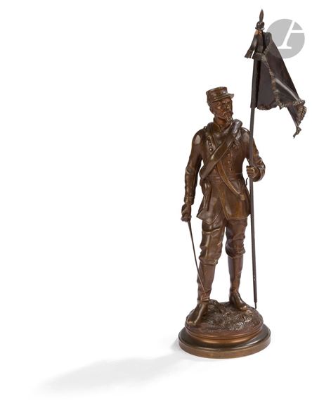 Flag bearer by Charles Anfrie, circa 1870