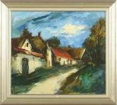 Rue de village by Maurice de Vlaminck, circa 1935 - 1940
