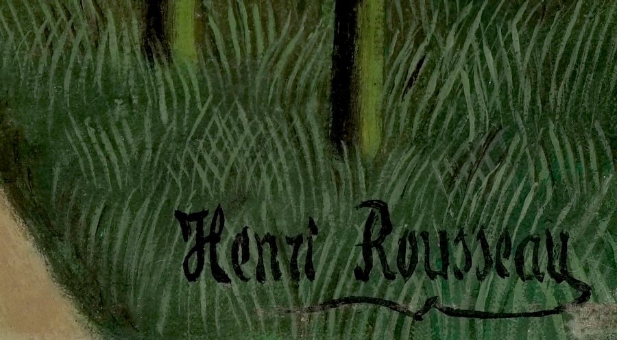 Artwork by Henri Rousseau, Montsouris Park, circa 1906, Made of Oil on canvas