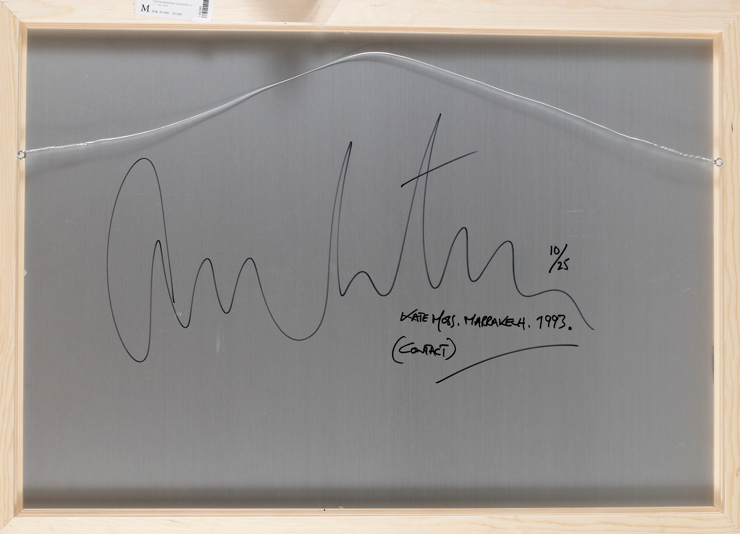 Artwork by Albert Watson, Kate Moss, Made of prints, mounted on aluminum