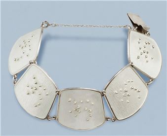 A K. A. Rasmussen sterling and enamel bracelet, Norway. - Kai Rasmussen