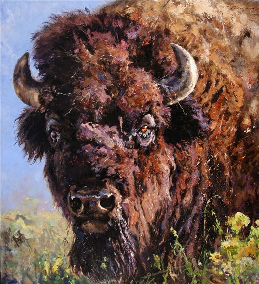 Bad to the Bone – American Bison by Luke Frazier