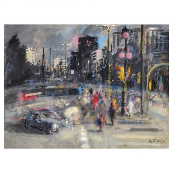 Paisaje urbano by August Rosell Farer, 1992