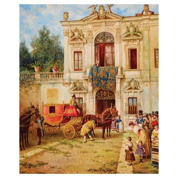 Esperando al Cardenal by Luis Jiménez y Aranda